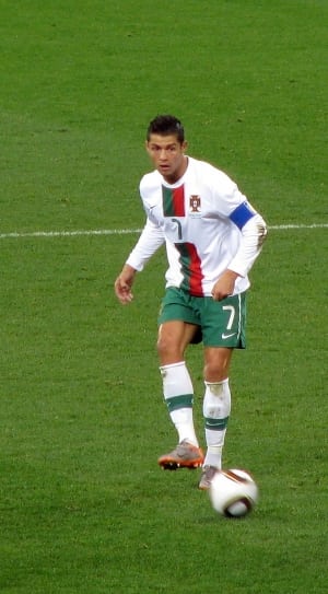 men's white green and red soccer uniform thumbnail