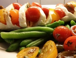 grilled beans and tomatoes thumbnail