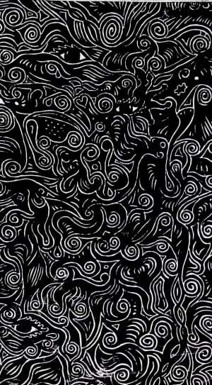white and black spiral sketch thumbnail