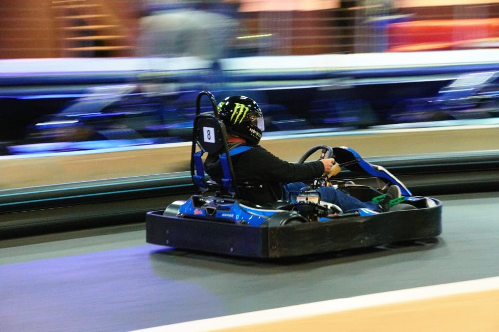 black and blue go kart preview