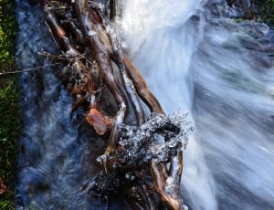 brown wooden wood and running water thumbnail