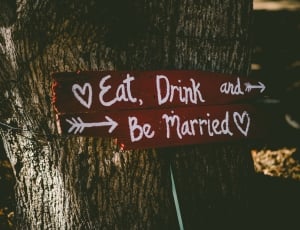 eat drink and be married signage thumbnail