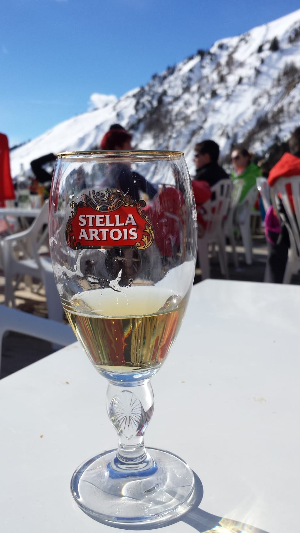 stella arois printed wine glass preview