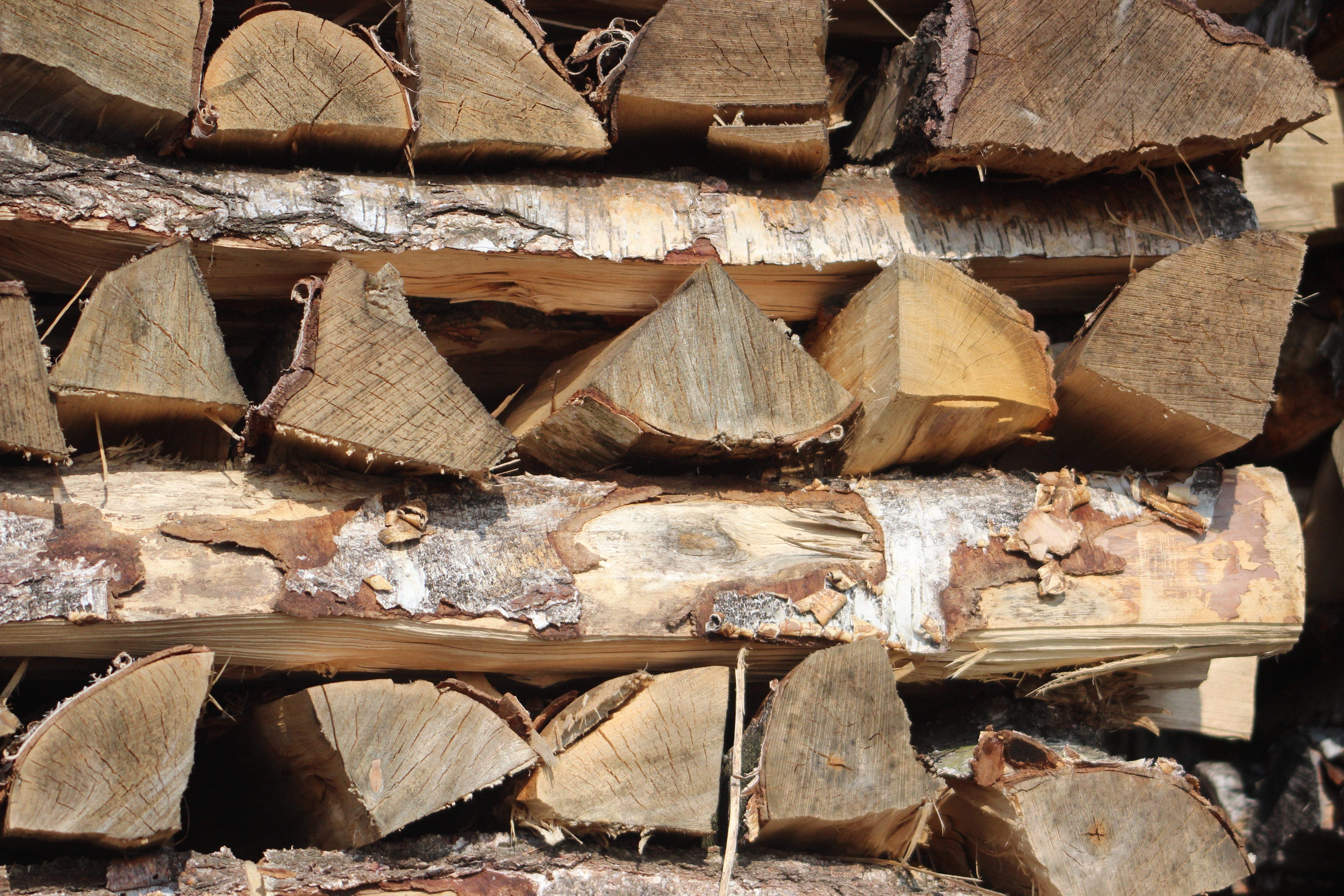 brown wooden logs