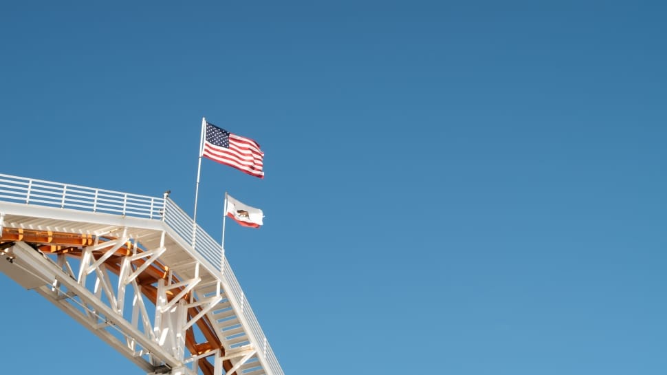 low angle photography of american flag preview