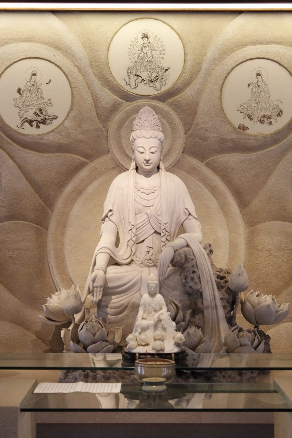 white buddha figurine preview