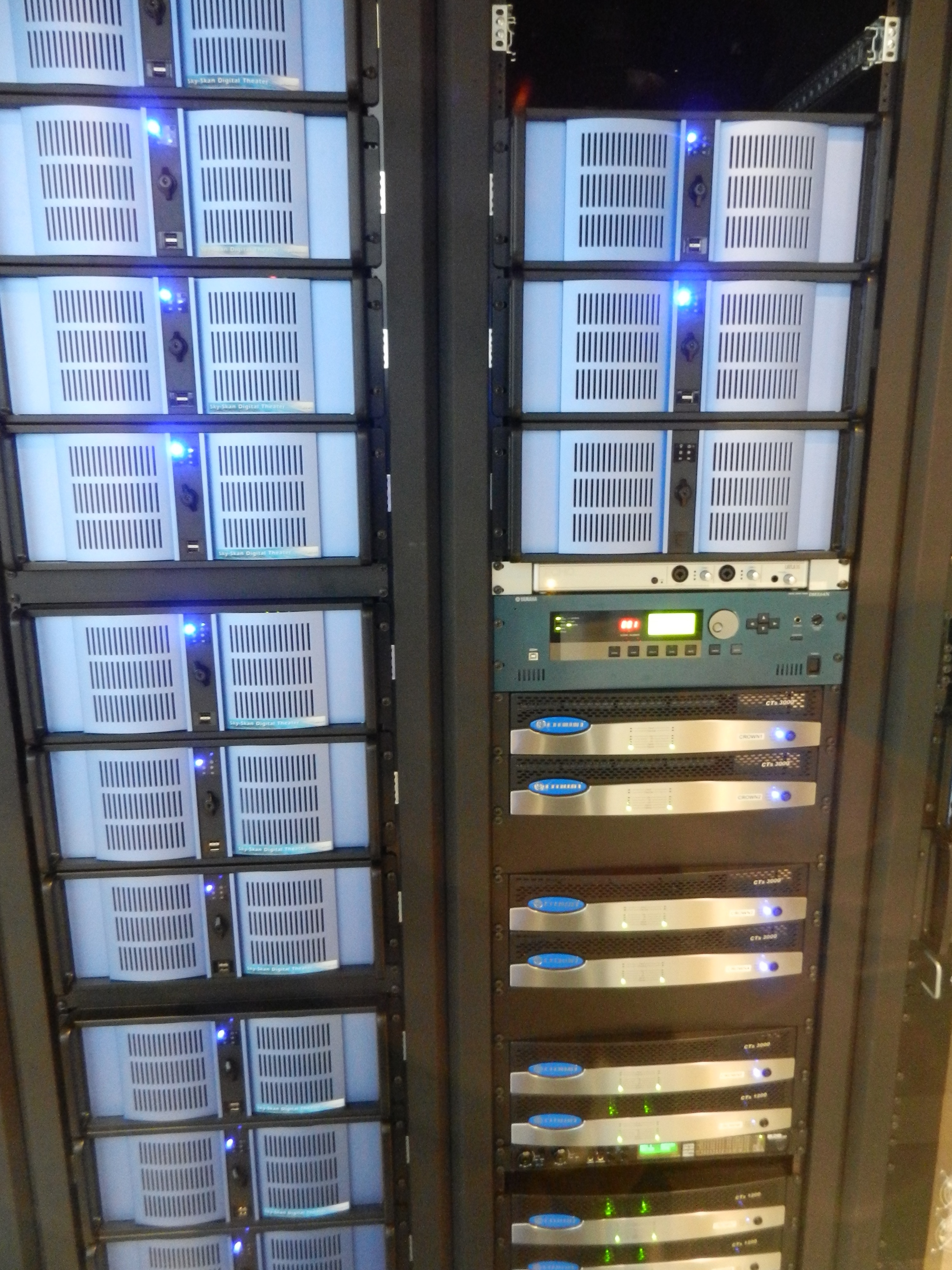 server rack with media  storage