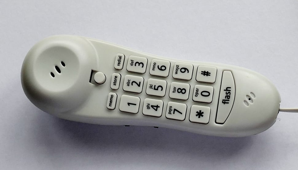 white flash corded telephone preview