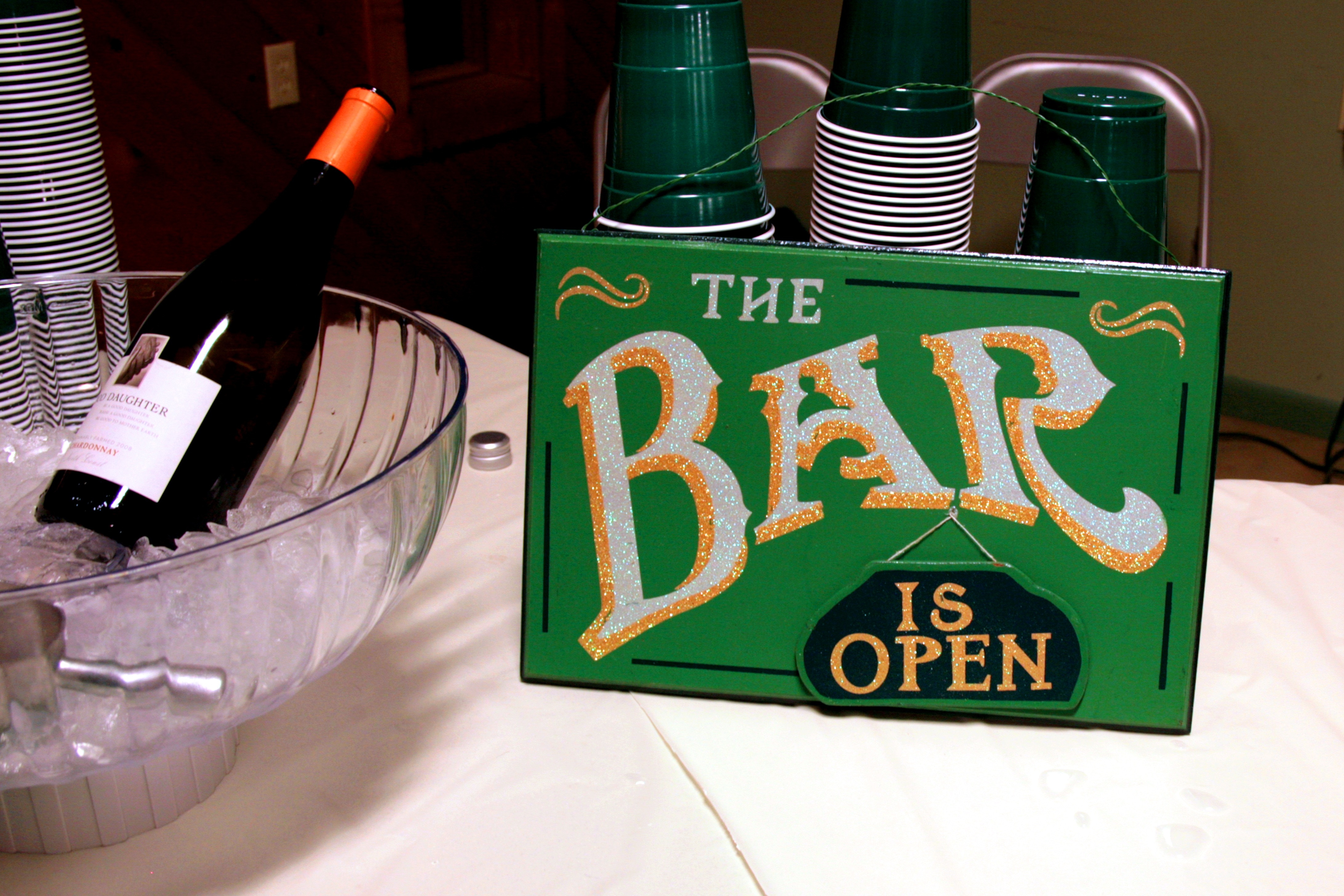 the bar is open box