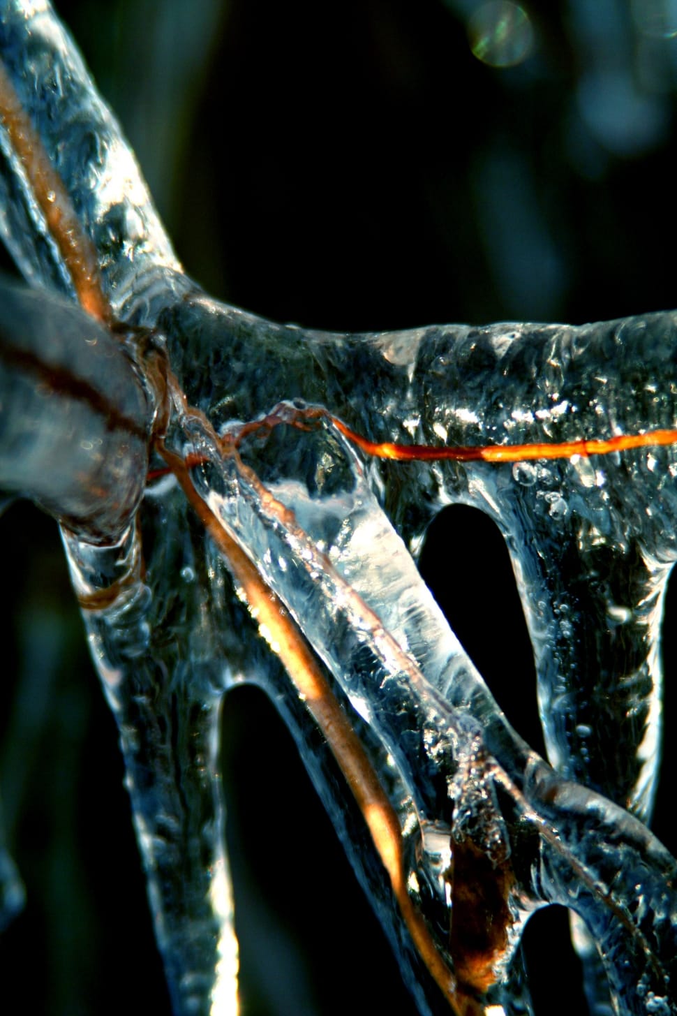 icicles macro photo preview