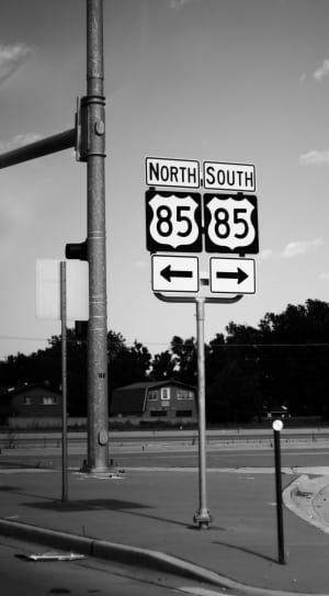 north south road sign thumbnail
