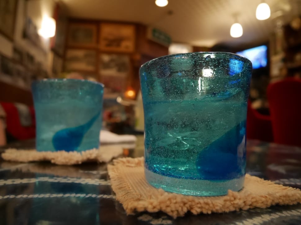 teal candle light holders preview