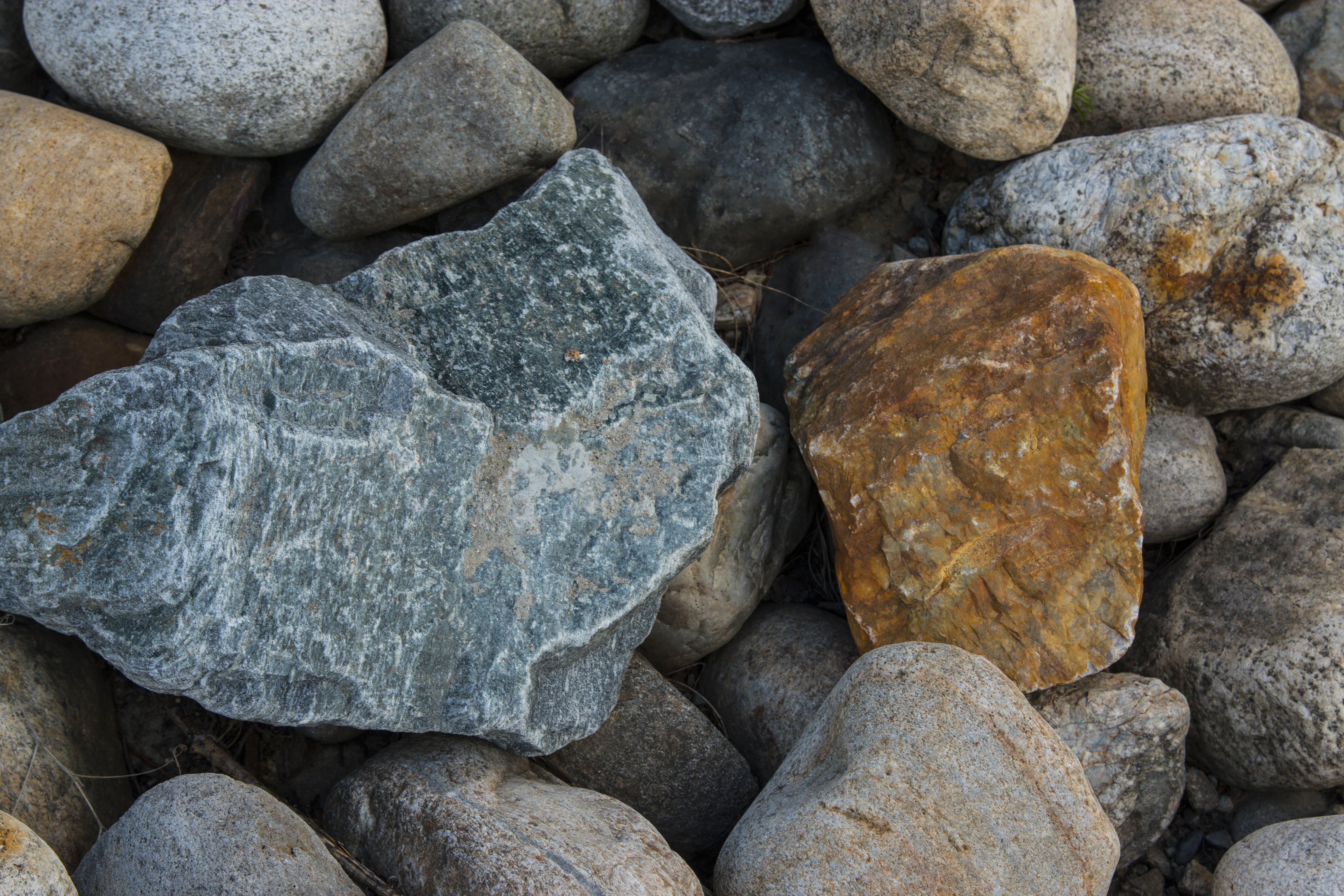assorted rock fragments