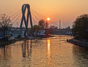 Most Uniwersytecki, Bydgoszcz, Bridge, sunset, reflection thumbnail