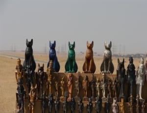 assorted egyptian figurines thumbnail