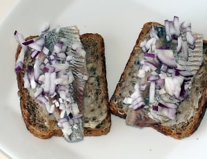 sliced onions and bread thumbnail