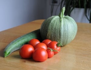 cucumber, tomatoes and squash thumbnail