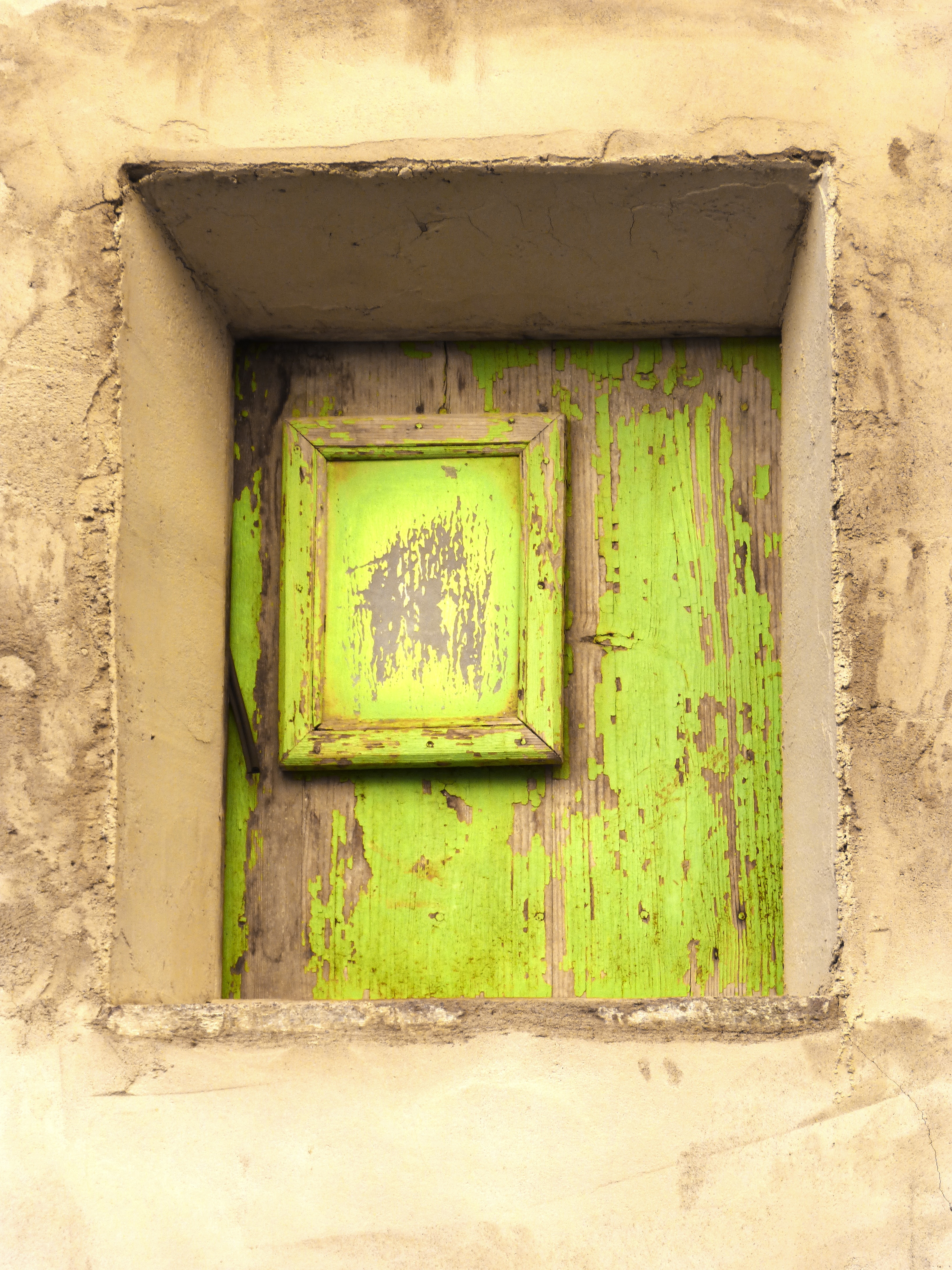 green wooden photo frame