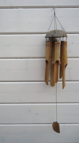 brown wooden wind chime thumbnail
