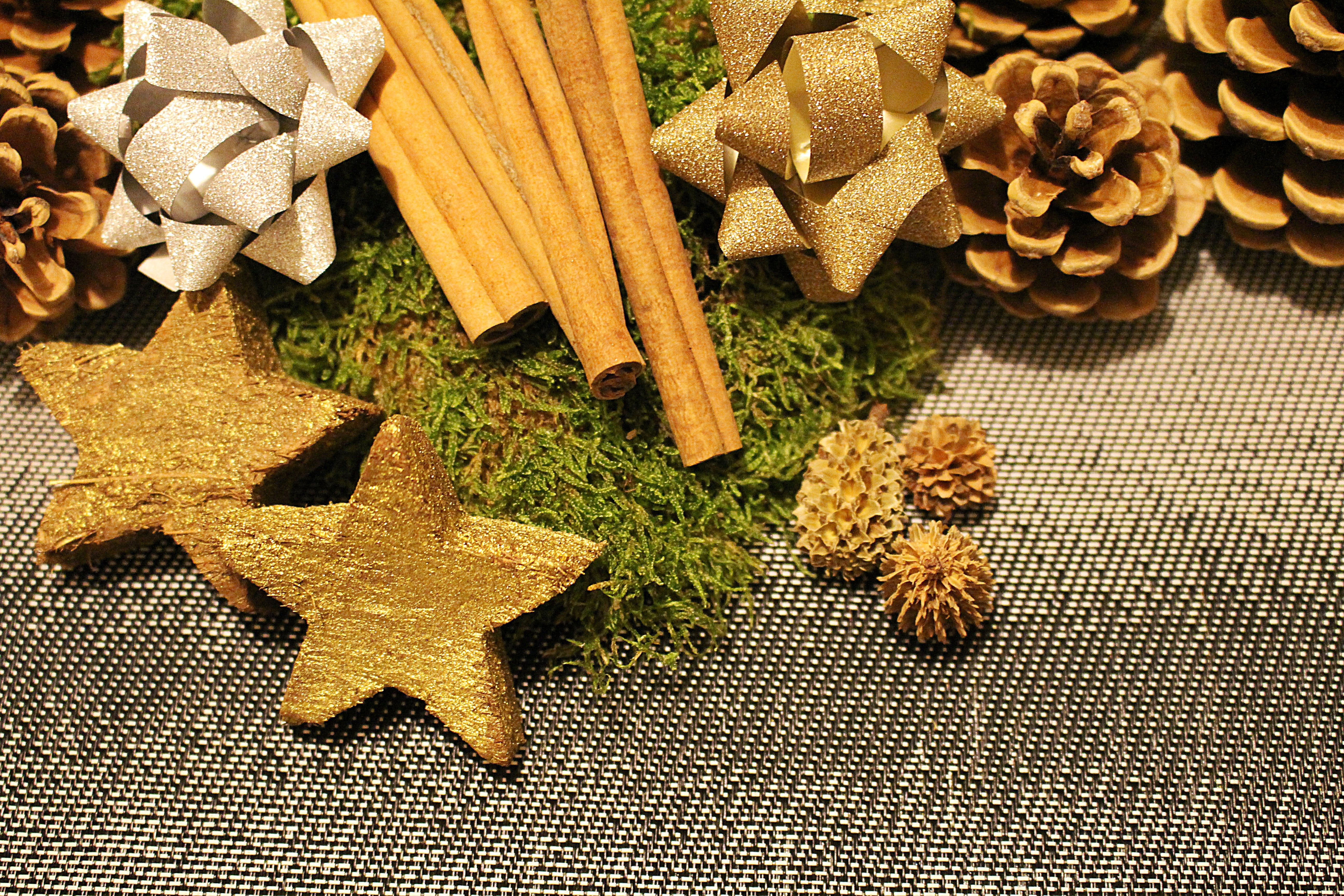 pine cone star and stick