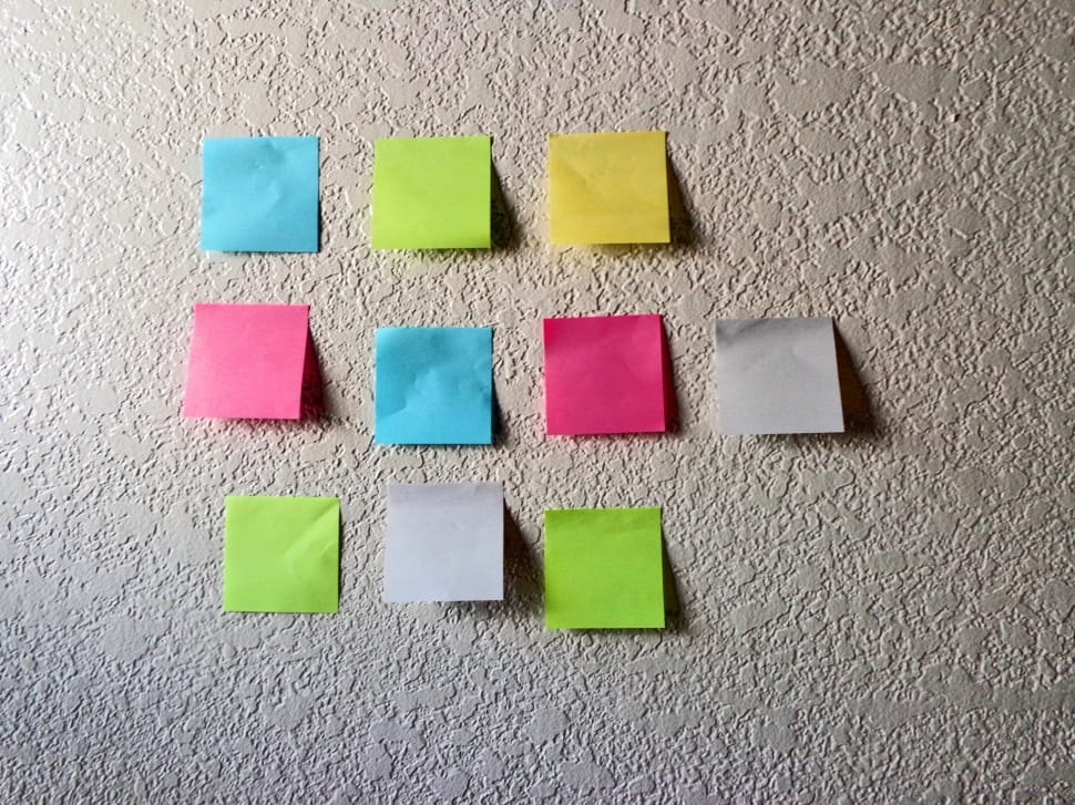 assorted color sticky notes preview