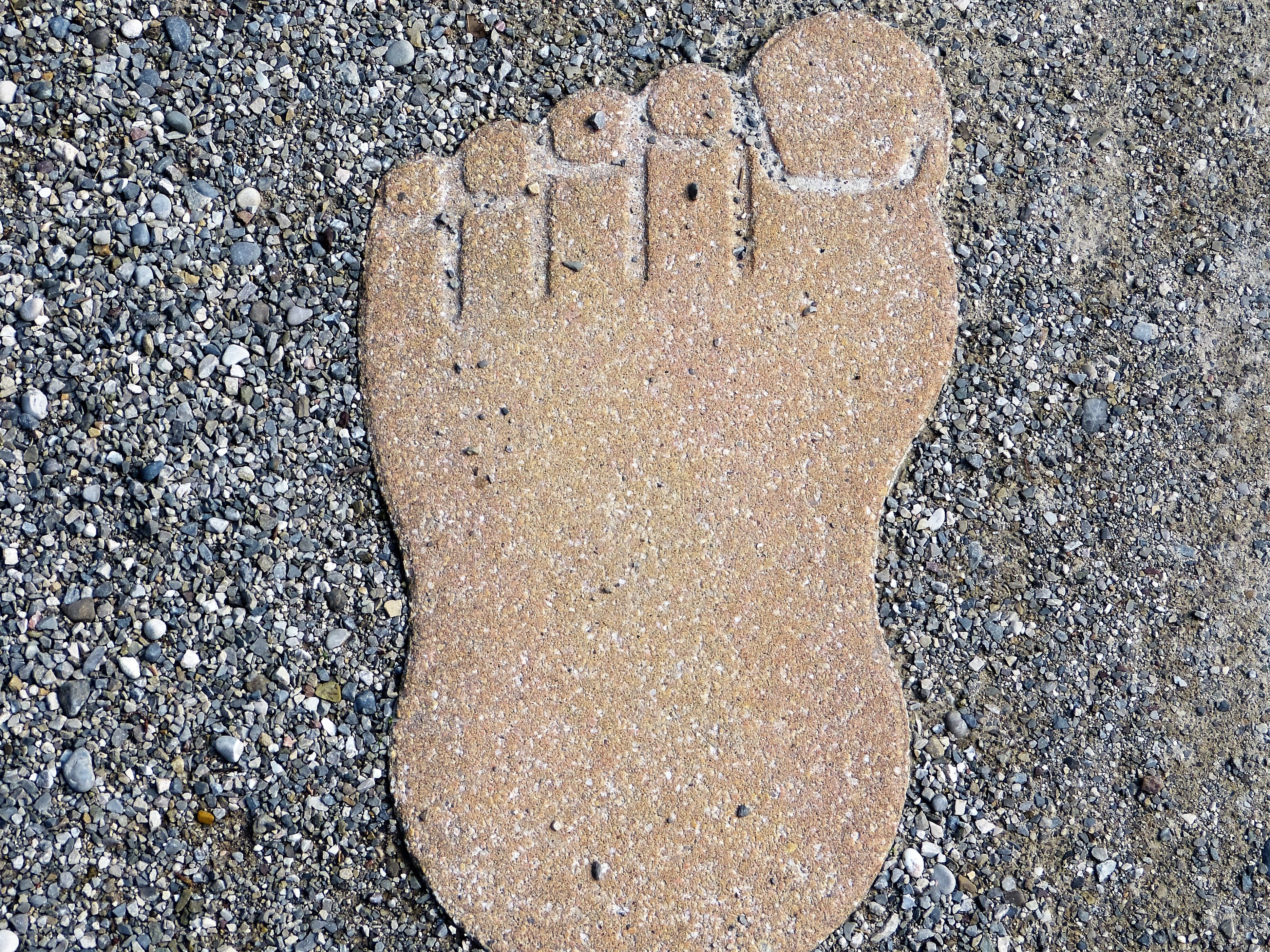 foot print stepping stone