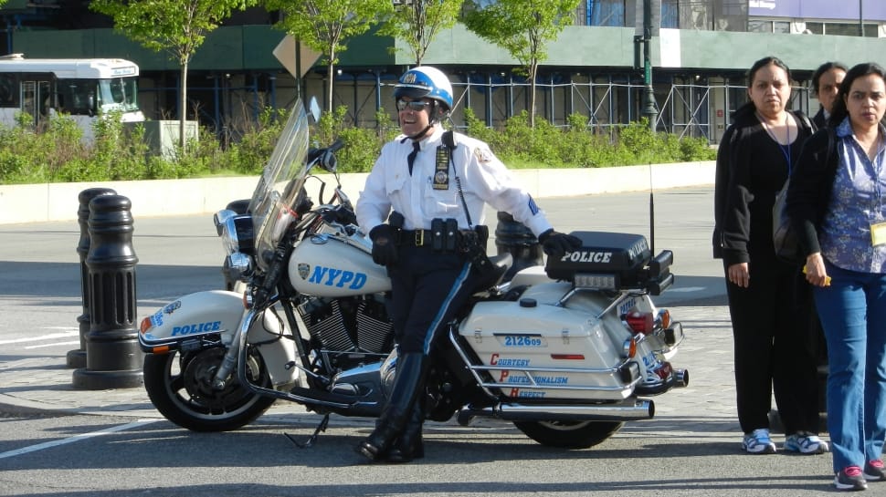 nypd blue white motorcycle preview
