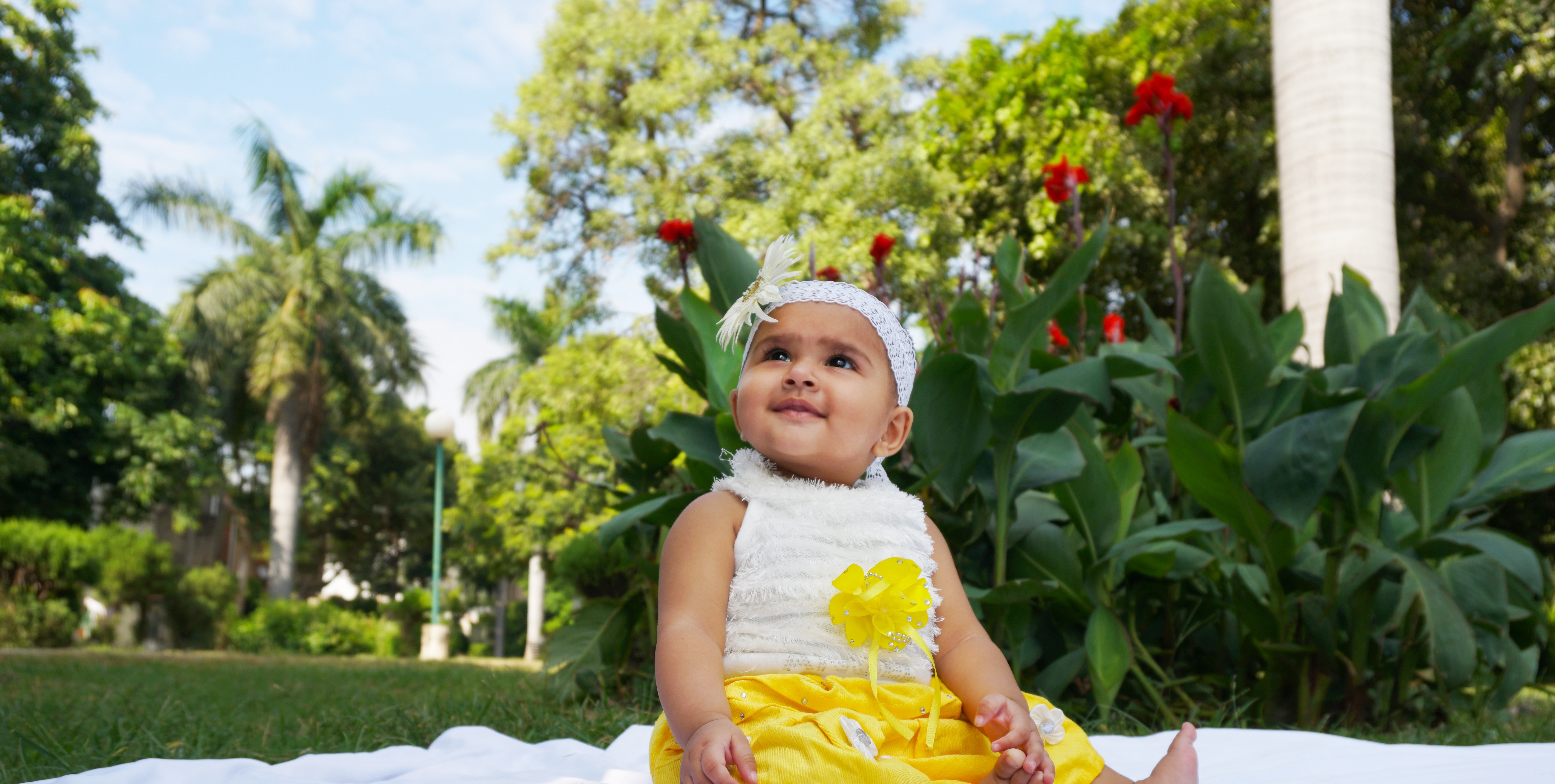 yellow colour baby dress