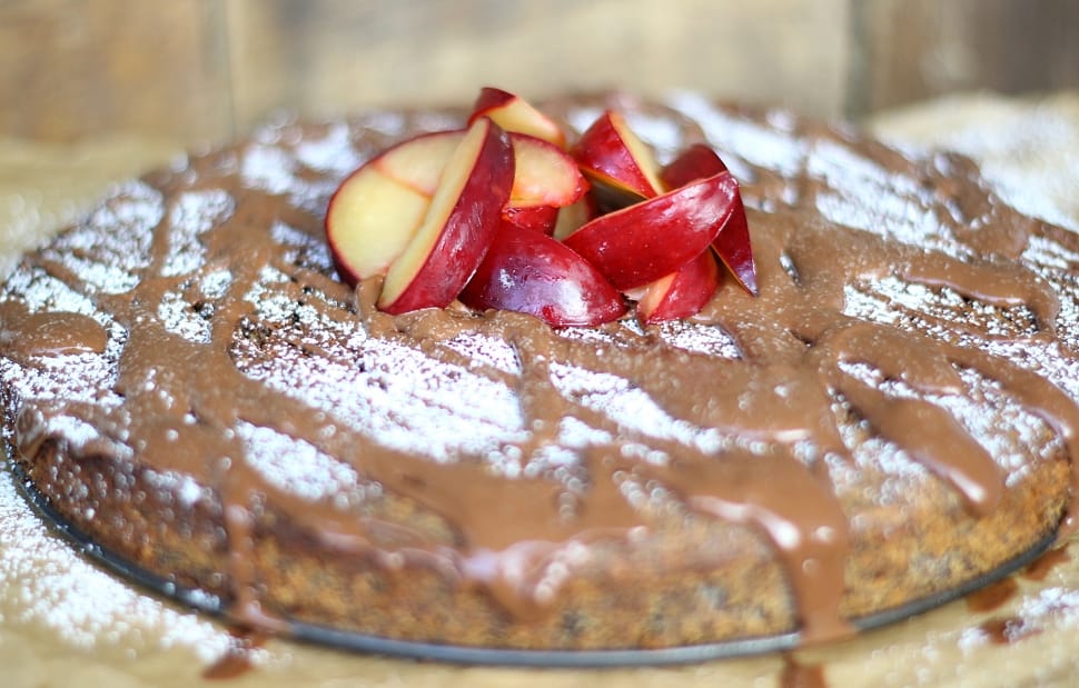 baked pastry with sliced apple toppings preview