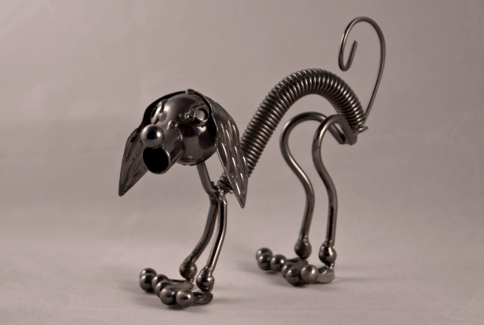 stainless steel dog themed table decor preview