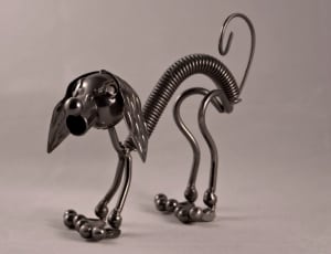 stainless steel dog themed table decor thumbnail