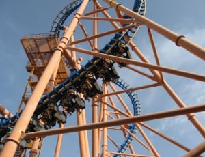 black and blue roller coaster thumbnail