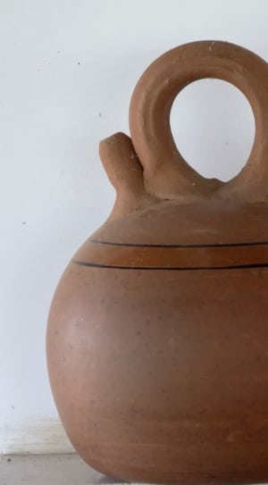 brown ceramic jar thumbnail