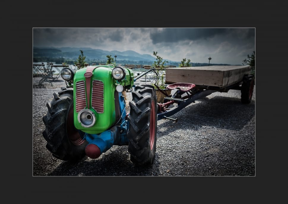 photo of green tractor preview