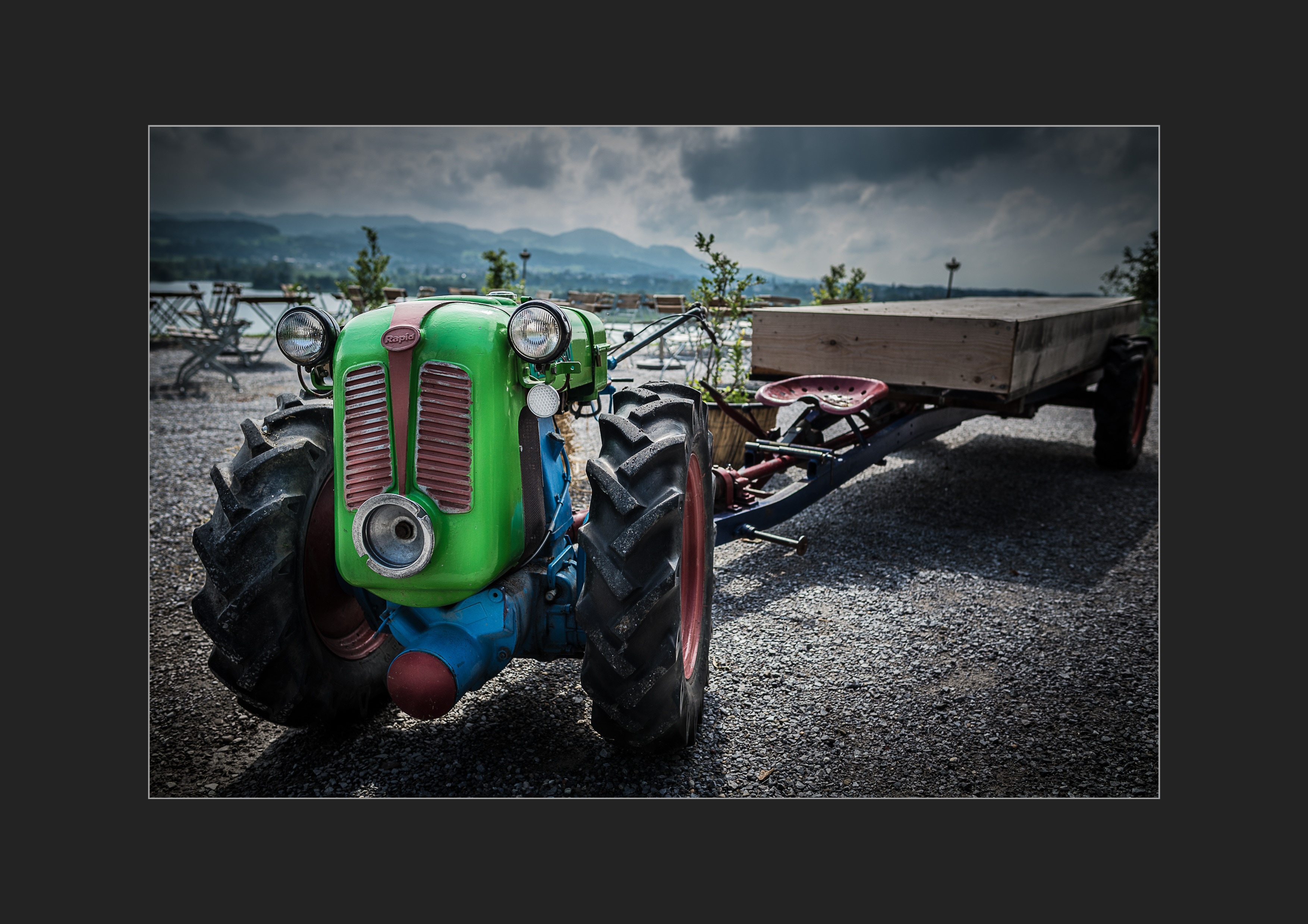 photo of green tractor