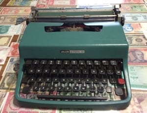 green typewriter thumbnail