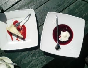 white and red dessert on white ceramic plate thumbnail