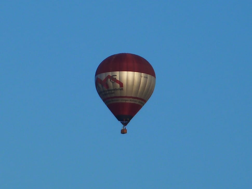 red and gray hot air balloon preview