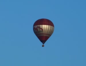 red and gray hot air balloon thumbnail