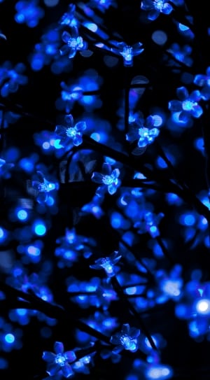 blue led floral lights thumbnail
