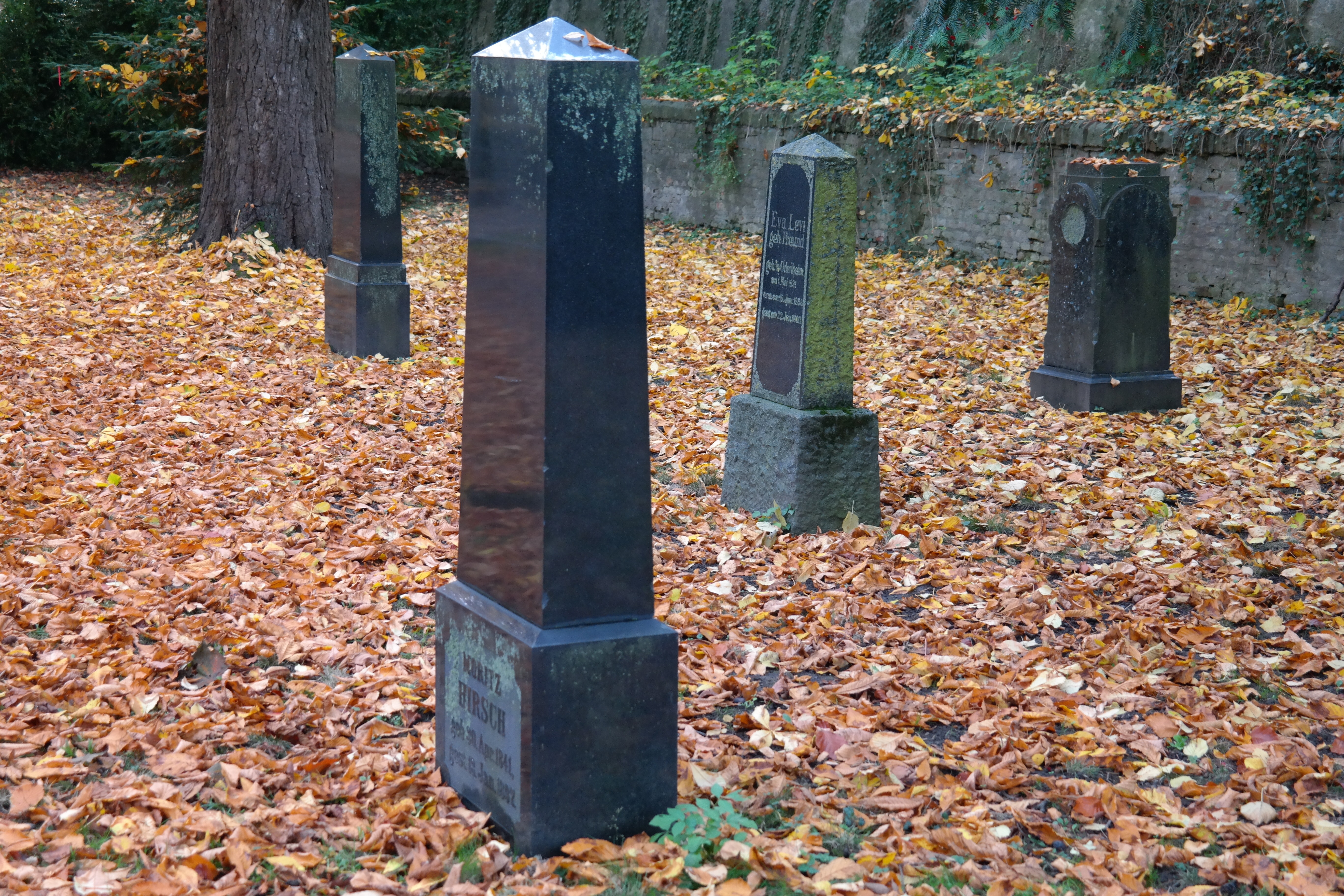 black tombstone