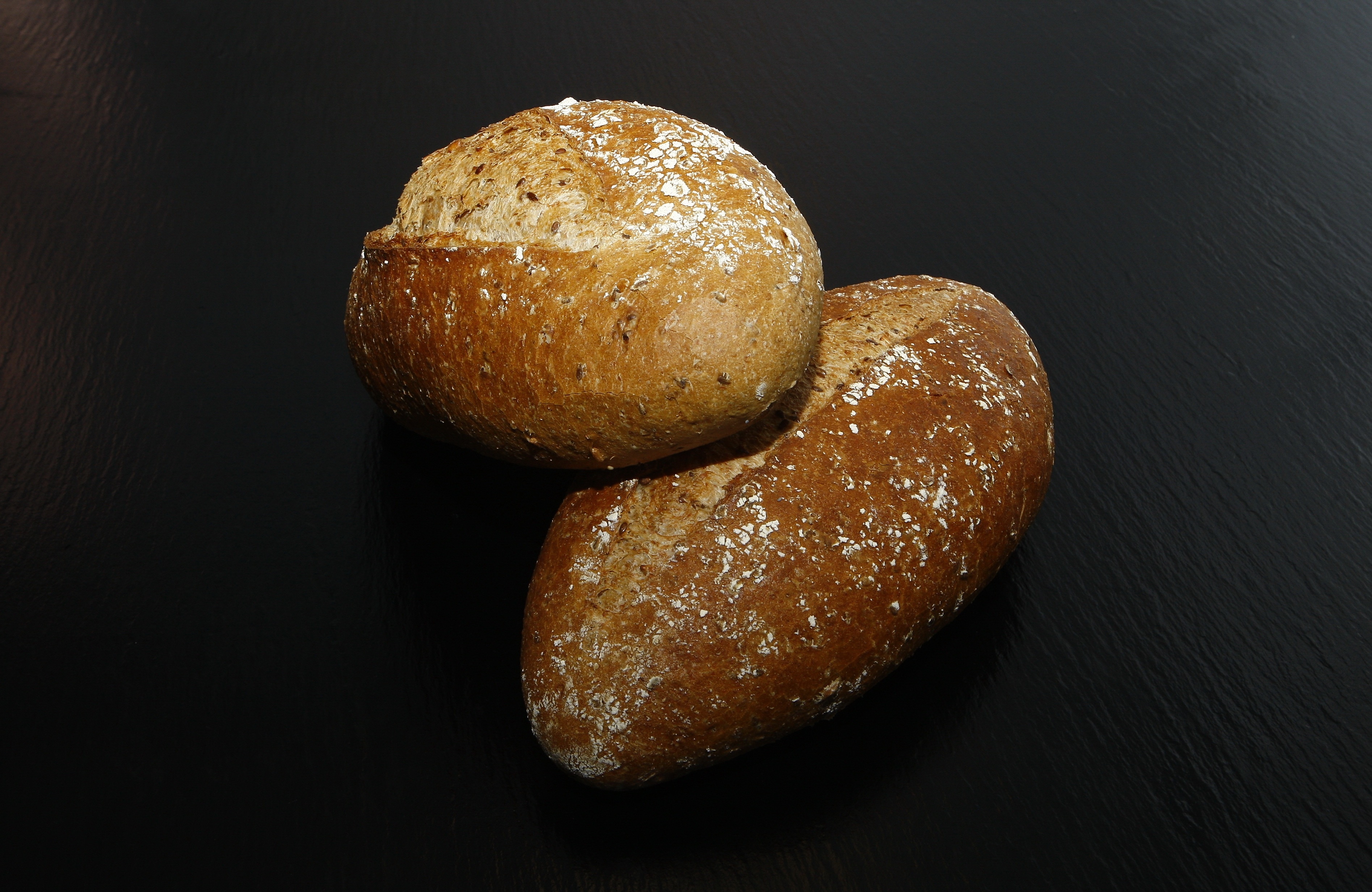 2 baked bread