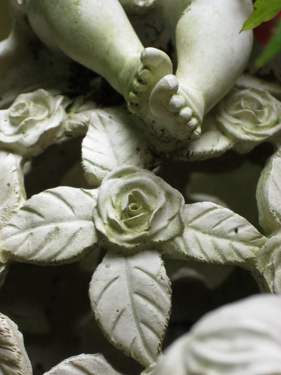 white ceramic flower decor preview