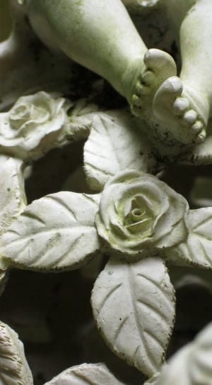 white ceramic flower decor thumbnail