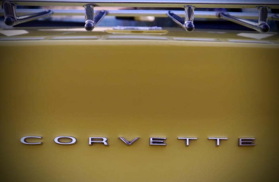 stainless steel corvette emblem preview