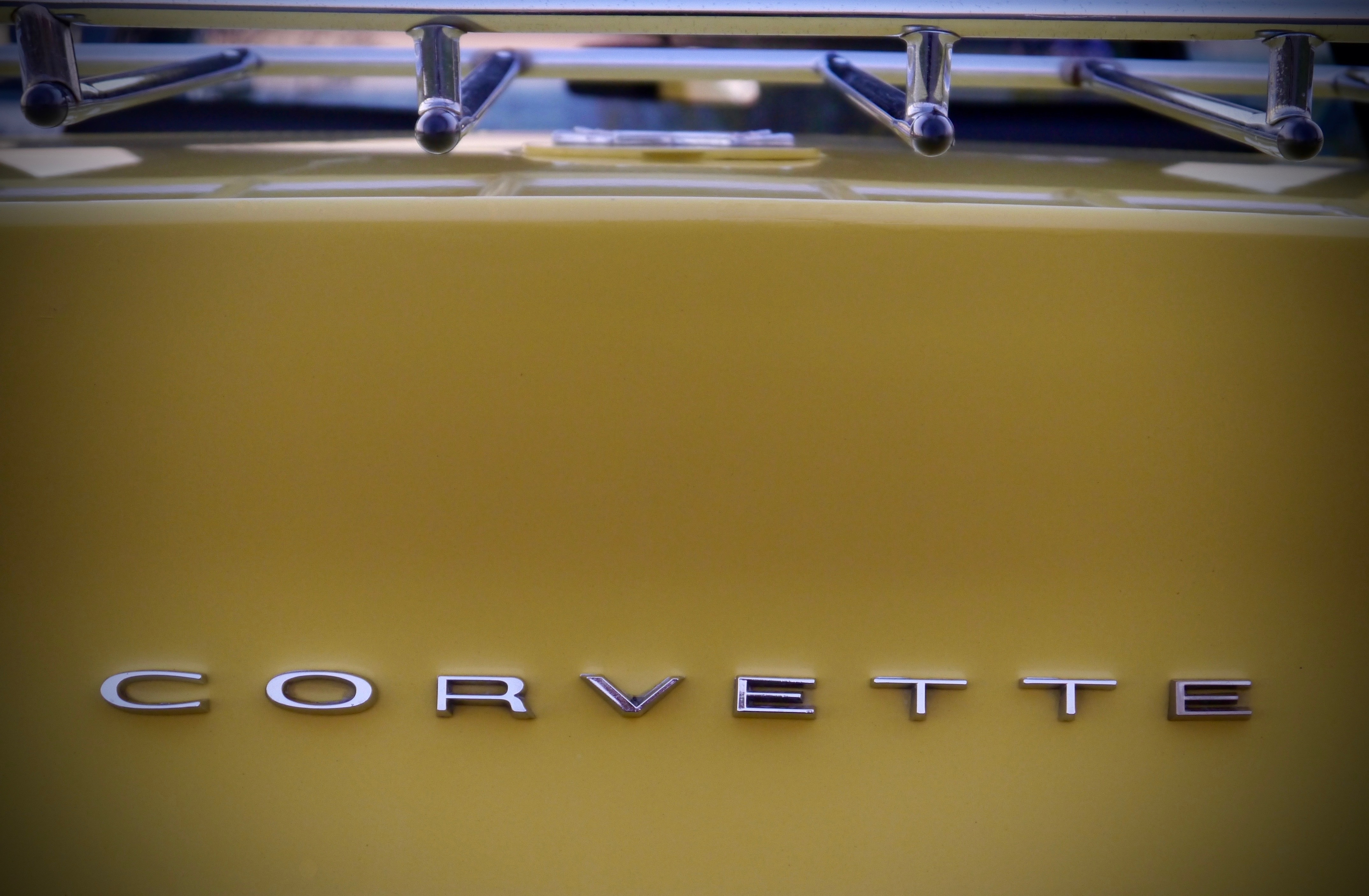 stainless steel corvette emblem