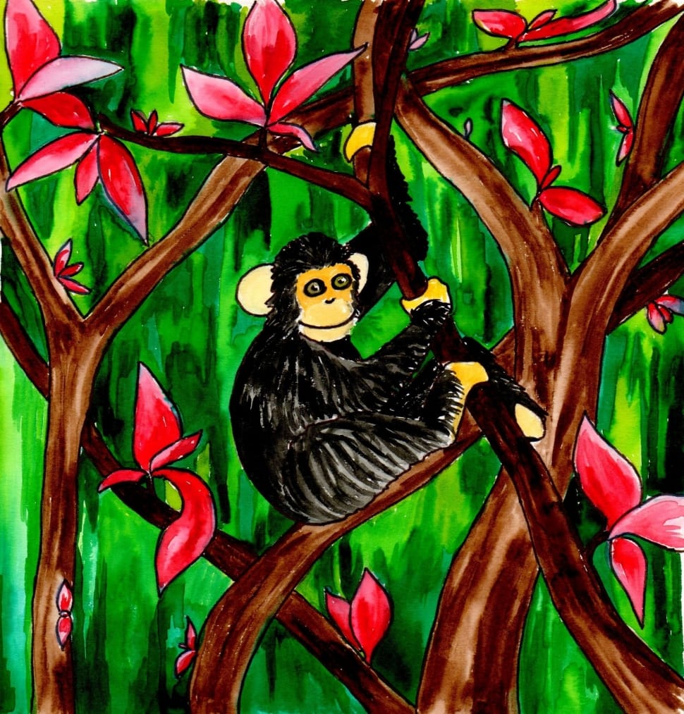 monkey painting preview