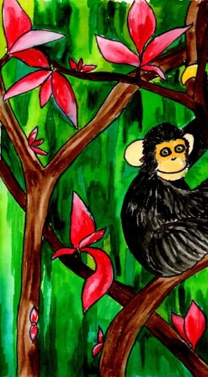 monkey painting thumbnail
