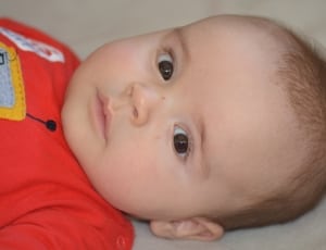baby's red onesie thumbnail
