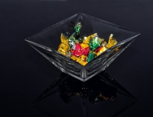 assorted candies on glass bowl thumbnail